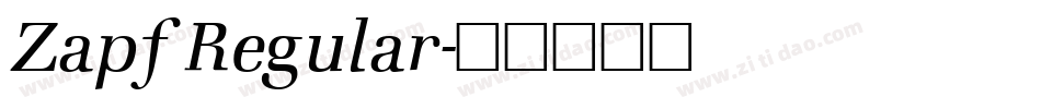 Zapf Regular字体转换